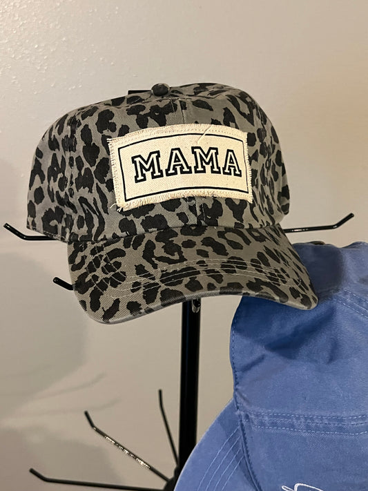 Leopard mama baseball cap